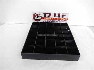 China O acrílico preto telha a cremalheira de exposição, 30 partes que lustram suportes de exposição cerâmicos fornecedor