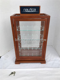 China Prateleiras Lockable de gerencio de vidro de madeira feitas sob encomenda da vitrina 4 do relógio da exposição da cremalheira fornecedor