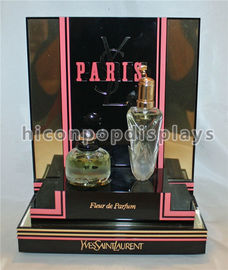 China Cosméticos de Paris que vendem o suporte de exposição acrílico 3-Step do perfume dos dispositivos bondes da loja fornecedor