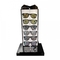 Diodo emissor de luz acrílico que ilumina o suporte de exposição varejo dos óculos de sol para a venda fornecedor