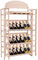 Prateleira de madeira contínua móvel do vinho do suporte de exposição do vinho 4 camadas resistentes/bens fornecedor