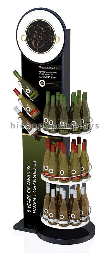 Cremalheiras de exposição da série do suporte de exposição 3 do vinho do revestimento para lojas