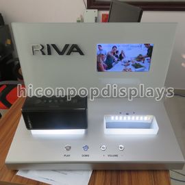 China Mini unidades de exposição do contador do orador com painel LCD do ponto de venda fornecedor