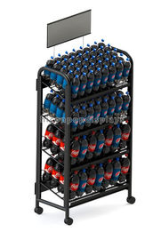China Refrescos e metal móveis 4 do suporte de exposição do vinho - rodízio para a loja fornecedor