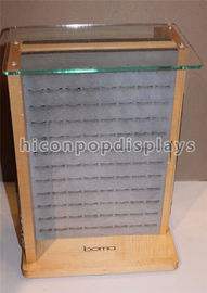 China Exposição de madeira da joia do retalho do vidro do Desktop para acessórios de forma/brincos fornecedor
