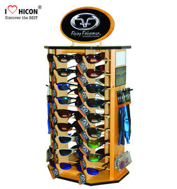 China Suporte de exposição de madeira comercial de Sunglass da exposição dos óculos de sol do mercado do cliente fornecedor