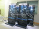 Suporte de exposição da propaganda da iluminação do diodo emissor de luz da loja do OEM/ODM com ganchos do metal fornecedor