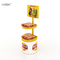 Batata Chips Display Cases do metal amarelo para a venda por atacado do serviço de alimentação fornecedor
