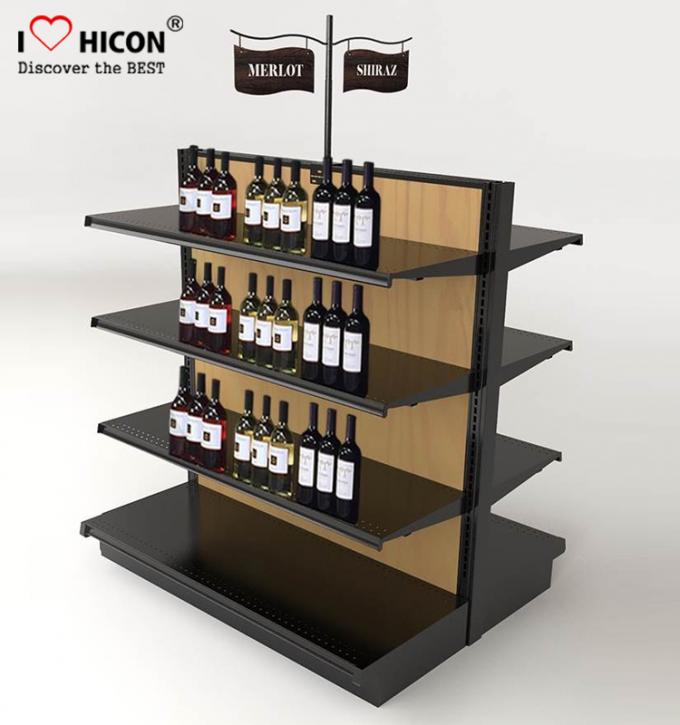 Cremalheiras de exposição do vinho e shelving comerciais do licor para lojas de vinhos/lojas