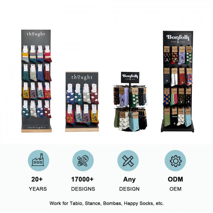 O stand de exibição de meias personalizado desempenha um papel importante na loja de varejo